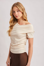 Load image into Gallery viewer, Asymmetrical Ruched Top