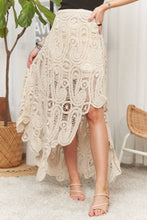 Load image into Gallery viewer, Ocean High Low Crochet Skirt