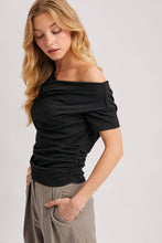 Load image into Gallery viewer, Asymmetrical Ruched Top