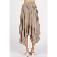 Load image into Gallery viewer, Annabelle Hankerchief Hem Midi Skirt
