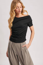 Load image into Gallery viewer, Asymmetrical Ruched Top