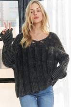 Load image into Gallery viewer, Mattie Distressed Sweater
