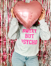 Load image into Gallery viewer, Sweet But Psycho Sweatshirt, Valentine&#39;s Crewneck, Valentine: Large
