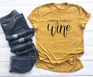 May Contain Wine Tee