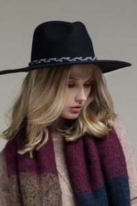 Braided Belt Panama Hat | 100% Wool