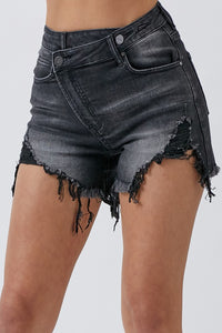 Ciara Criss Cross Shorts in Black