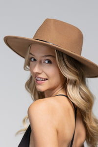 Panama Hat | 100% Wool + Leather Trim