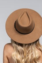 Load image into Gallery viewer, Panama Hat | 100% Wool + Leather Trim
