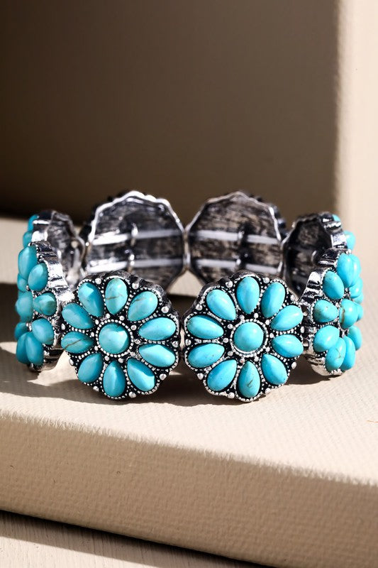 Boho Blossom Turquoise Bracelet