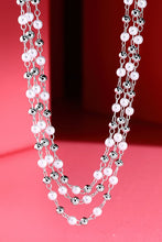 Load image into Gallery viewer, Ingrid Petite Pearl Beaded Necklace - Silver
