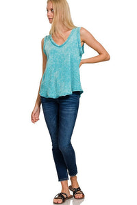 Tessa Sleeveless Top - Teal