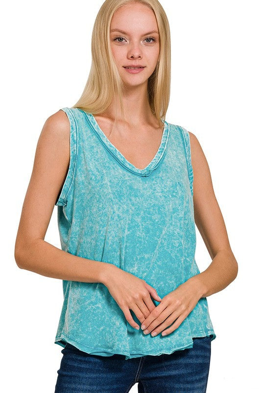 Tessa Sleeveless Top - Teal