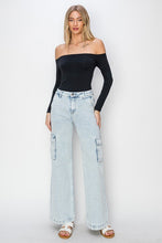 Load image into Gallery viewer, Nikki Faded Cargo Jeans
