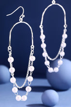 Load image into Gallery viewer, Helen Pearl Earrings - White &amp; Silver

