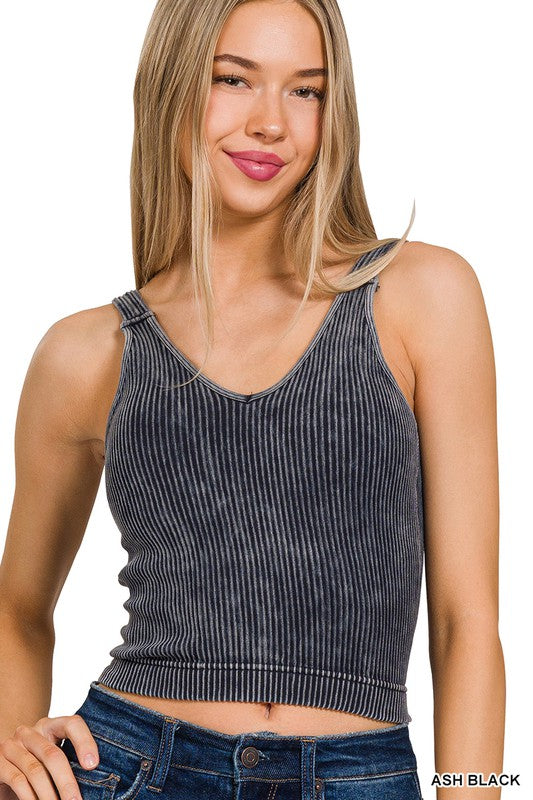 Kaley Bra Tank - Charcoal