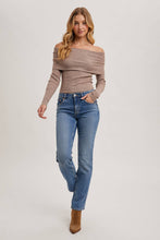 Load image into Gallery viewer, Brandi Off Shoulder Fitted Sweater
