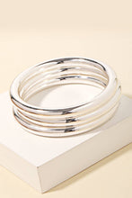 Load image into Gallery viewer, Metallic Triple Bangle Bracelet: G
