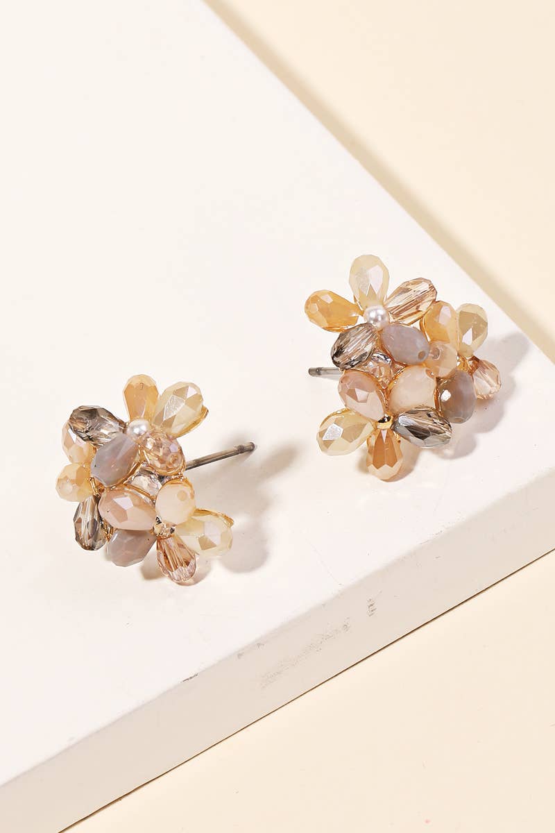 Crystal Flowers Earrings