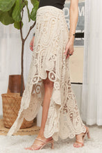 Load image into Gallery viewer, Ocean High Low Crochet Skirt
