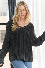 Load image into Gallery viewer, Mattie Distressed Sweater
