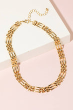 Load image into Gallery viewer, Metallic Wide Watch Chain Necklace in Gold
