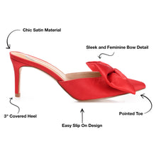 Load image into Gallery viewer, Cherry Stiletto Pump Heels In Satin
