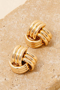 Knotted Stud Earrings