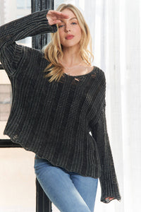 Mattie Distressed Sweater