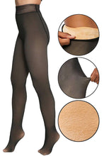 Load image into Gallery viewer, Women&#39;s Sheer Look Fleece Lined Pantyhose Tights: Nude
