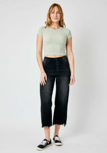 Amira Wide Leg Crop Jeans