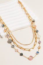 Load image into Gallery viewer, Layered Rhinestone And Chains Necklace
