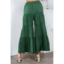 Load image into Gallery viewer, Basil Embroidered Patchwork Pants With Smocked Waist
