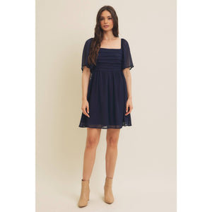 Vanessa Ruched Bodice Dress