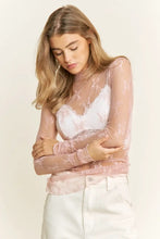 Load image into Gallery viewer, Lizzy Sheer Mesh Layering Top - Pink
