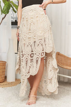 Load image into Gallery viewer, Ocean High Low Crochet Skirt
