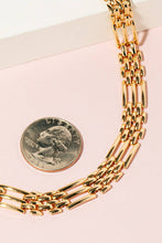 Load image into Gallery viewer, Metallic Wide Watch Chain Necklace in Gold
