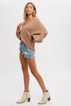 Load image into Gallery viewer, Elena Crossover Sweater in Caramel Latte
