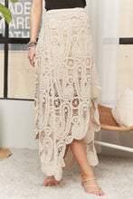 Load image into Gallery viewer, Ocean High Low Crochet Skirt
