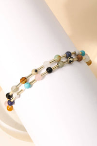 Ball Bead Tube Stretch Bracelet