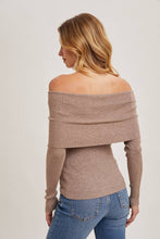 Load image into Gallery viewer, Brandi Off Shoulder Fitted Sweater
