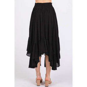 Annabelle Hankerchief Hem Midi Skirt