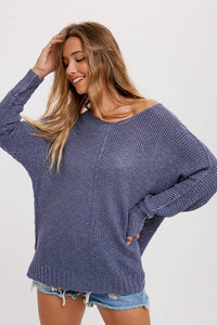 Aileen Sweater in Denim Blue