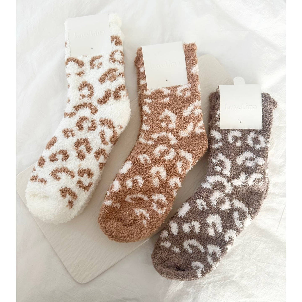 Cozy Leopard Print Socks (more colors)