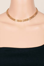 Load image into Gallery viewer, Metallic Wide Watch Chain Necklace in Gold
