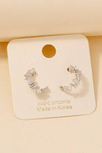 Load image into Gallery viewer, Cz Mini Silver Earrings
