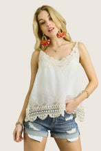 Load image into Gallery viewer, Amelia Embroidered Crochet Tank
