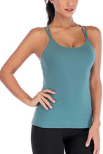 Load image into Gallery viewer, Elayna Strappy Bra Top in Dusty Teal
