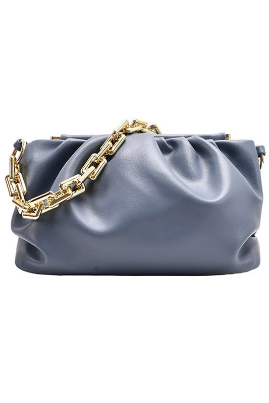 Moria Handbag in Dusty Blue