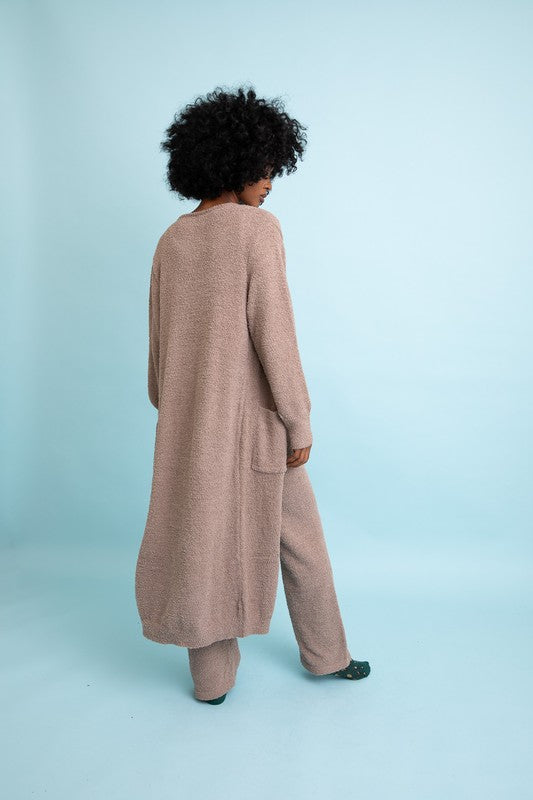 Soft and Sweet Lounge Cardigan in Mocha