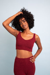 Soft and Sweet Lounge Top in Wine